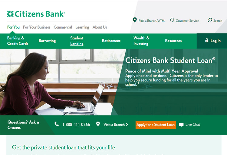 Find the best student loan Citizens Bank Homepage