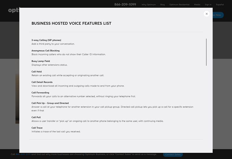 Optimum Business Review Features