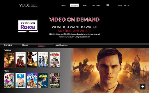 Vidgo movie streaming