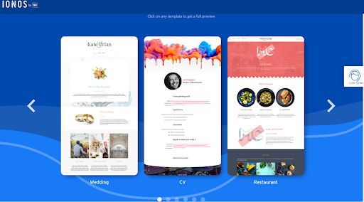 IONOS example templates