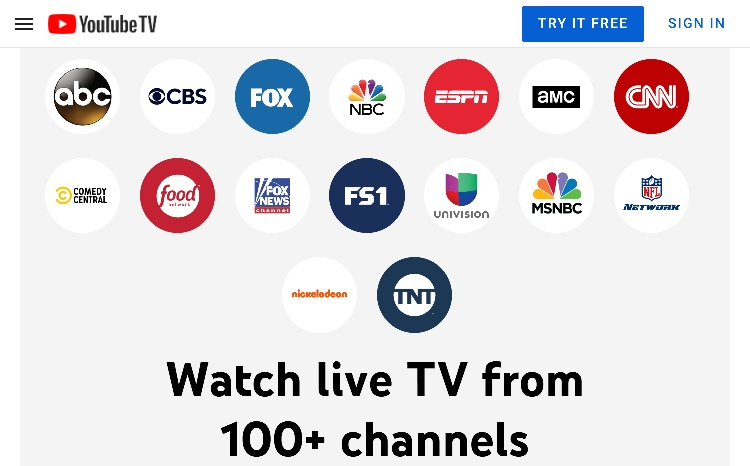 Youtube TV Sports streaming