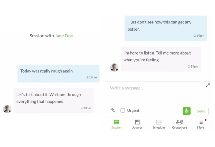Types of sessions available on betterhelp