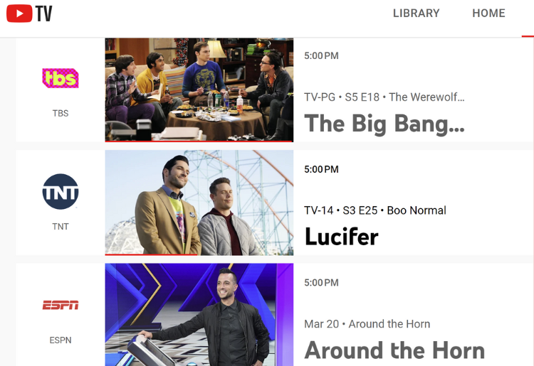YouTube TV at a Glance