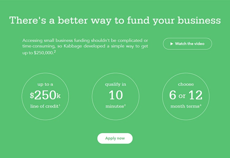 The features of Kabbage Kabbage Features