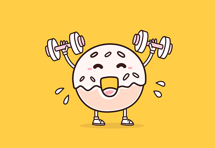 Sweating it out at the gym Sweating it out at the gym