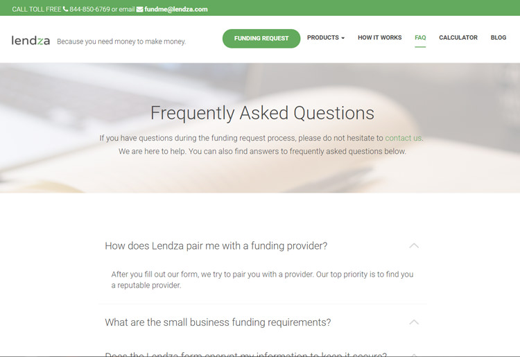 Find answers in Lendza’s FAQs Lendza FAQs