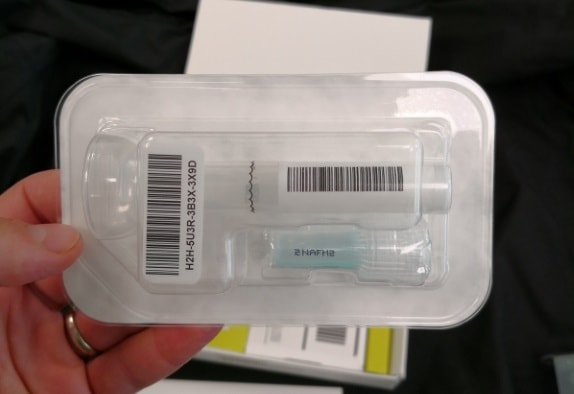 Ancestry test container Ancestry DNA test container
