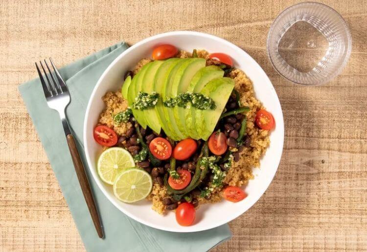 Cuban-Style Avocado Black Bean Quinoa Bowl from Home Chef
