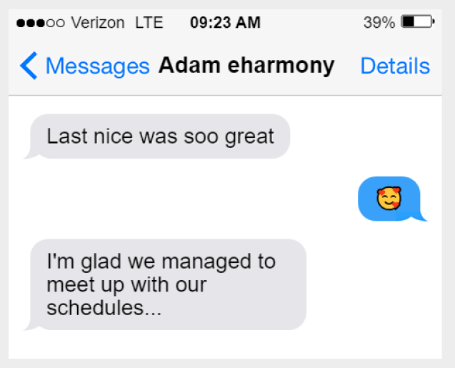 What does the smiling face with hearts emoji mean?