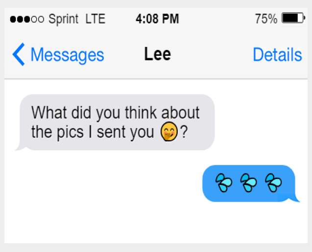 What does the water drops emoji mean?