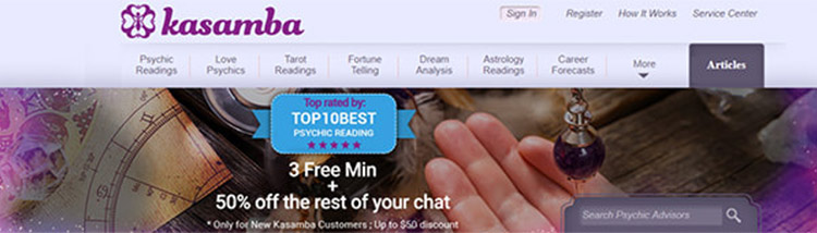 3 minutes free with Kasamba Free Deals to Try - Kasamba