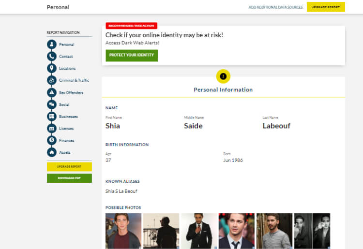 Customize Search with Intelius