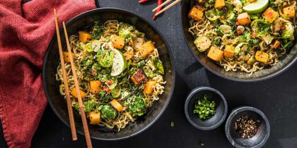 Fall Vegetable Ramen with Brussels Sprouts & Butternut Squash Fall Vegetable Ramen with Brussels Sprouts & Butternut Squash