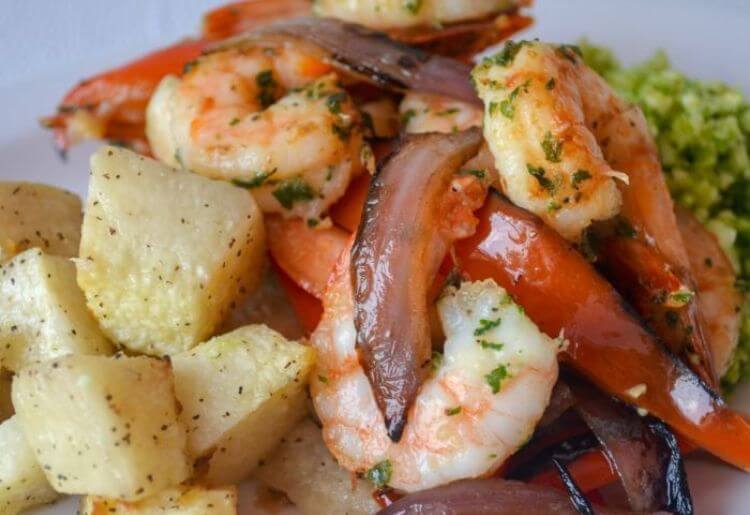 Shrimp fajita bowl Shrimp fajita bowl