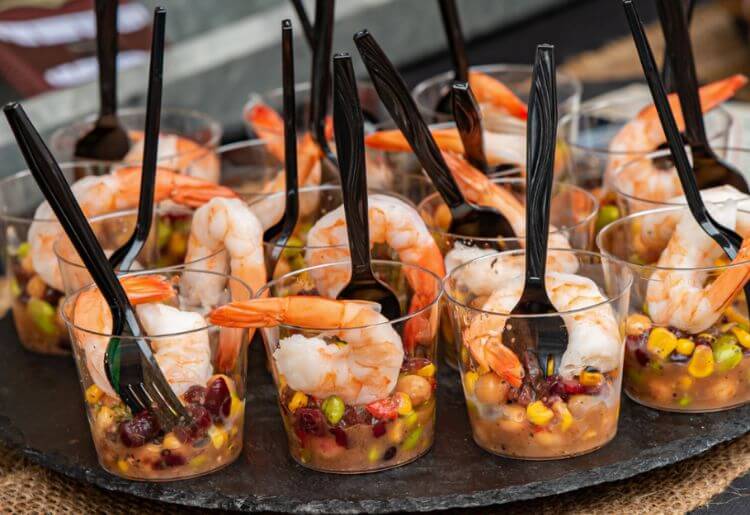 Southwest shrimp and corn succotash