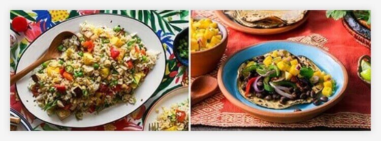 Sun Basket vegetarian diet