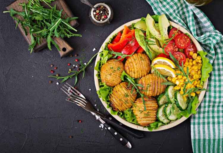 Freshly vegetarian diet