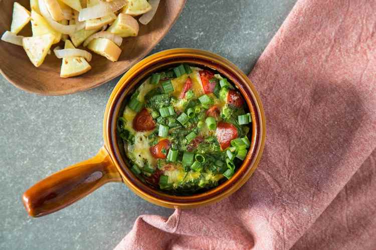 Trifecta Zucchini and Bell Pepper Frittata