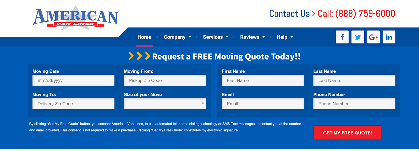 American Van Lines Quote