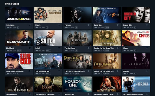 Amazon Prime Video movie streaming