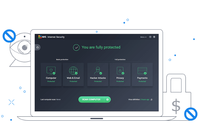 AVG protected computer AVG protected computer