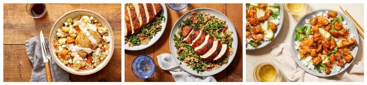 Blue Apron meal choices Blue Apron meal choices