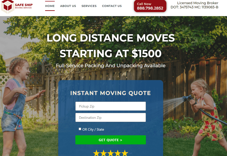 Safe Ship Moving Services: Moving Company Process