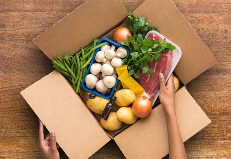 EveryPlate meal kit box EveryPlate meal kit box