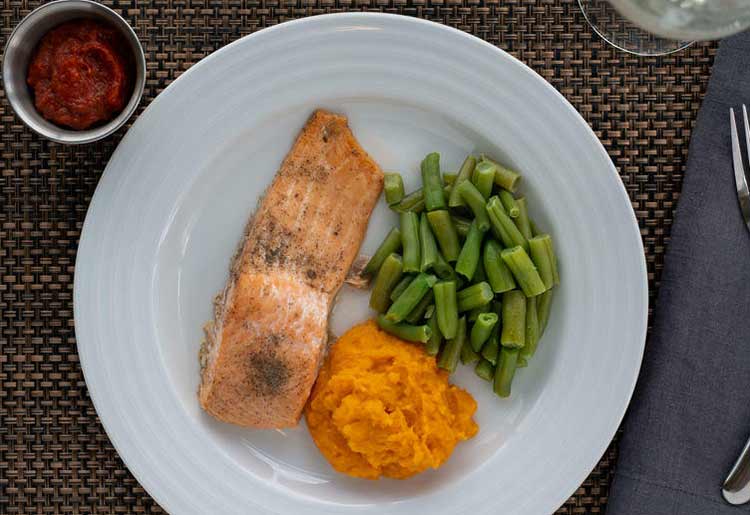 Ready to eat salmon dish Ready to eat salmon dish