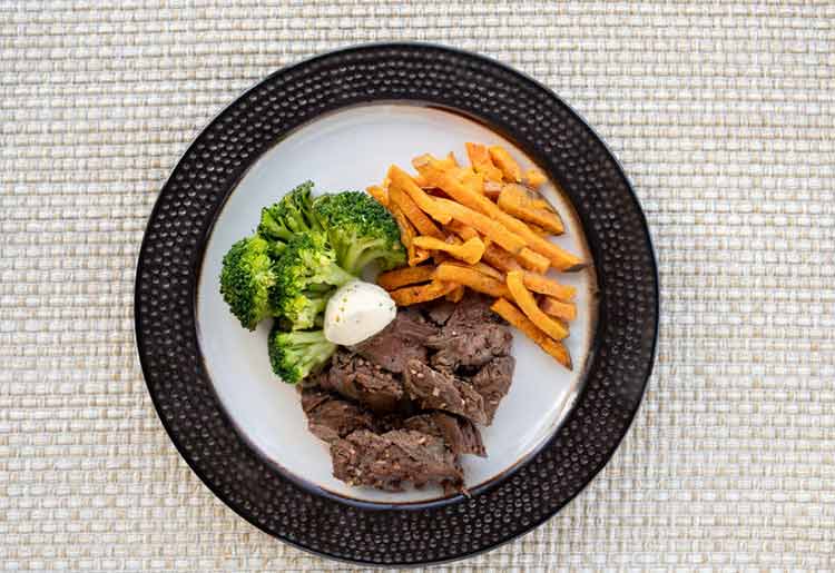 Factor 75 steak meal Factor 75 steak meal