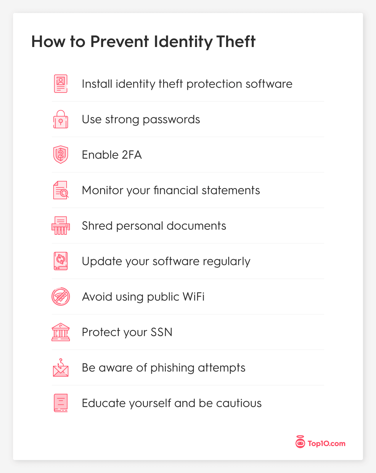 10 Tips to Protect Your Identity