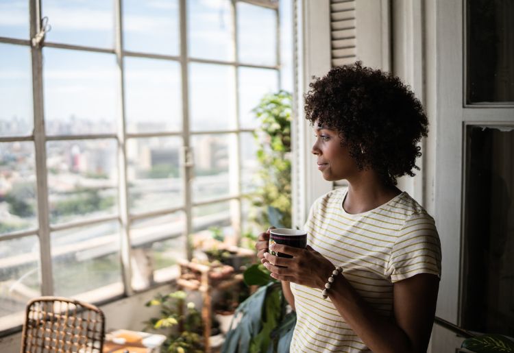 Pensive self-reflection