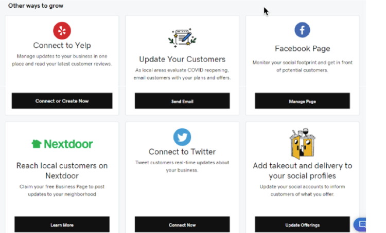 GoDaddy Online Store marketing dashboard