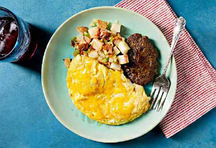 Homestyle Breakfast Platter with Potato Hash & Sausage Patty by Freshly Homestyle Breakfast Platter with Potato Hash & Sausage Patty by Freshly