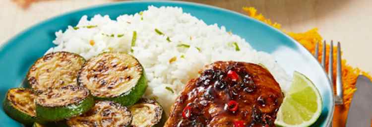 Teriyaki-Glazed Chicken with Zucchini and Ginger Lime-Rice Teriyaki-Glazed Chicken with Zucchini and Ginger Lime-Rice