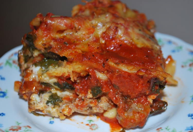 Sausage and Spinach Lasagna