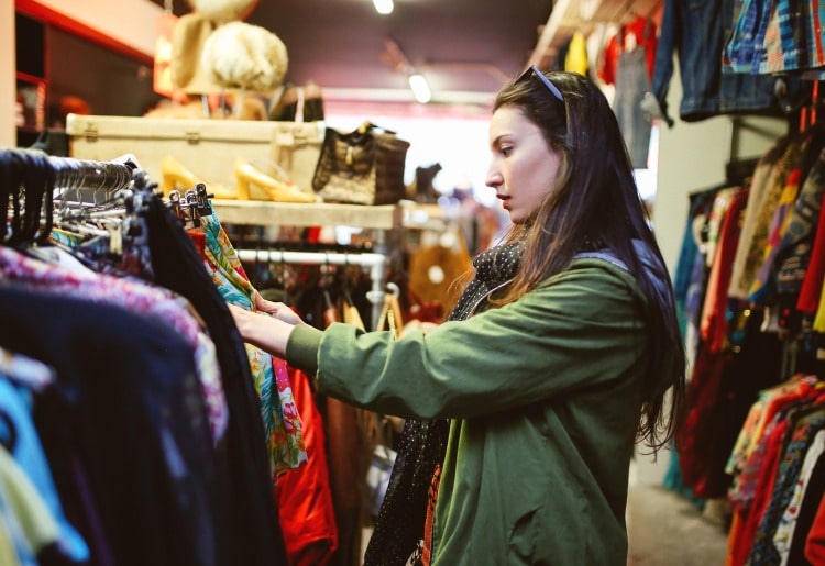 Thrift store shopping